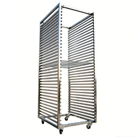 Étagère de refroidissement rotative pliable multicouche en acier inoxydable 304 pour four, chariot de refroidissement pour boulangerie, étagère à pain en treillis métallique