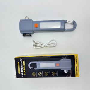 Linterna Multifuncional con Martillo Rompeventanas y Carga USB Integrada, Luz Lateral COB de ABS, Luz de Trabajo con Zoom - Product Image 6