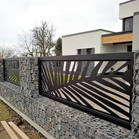 Groothandel op maat gemaakte duurzame poedercoating metalen tuinhek anti-roest frame buiten tuin beveiliging decoratief omheiningspaneel