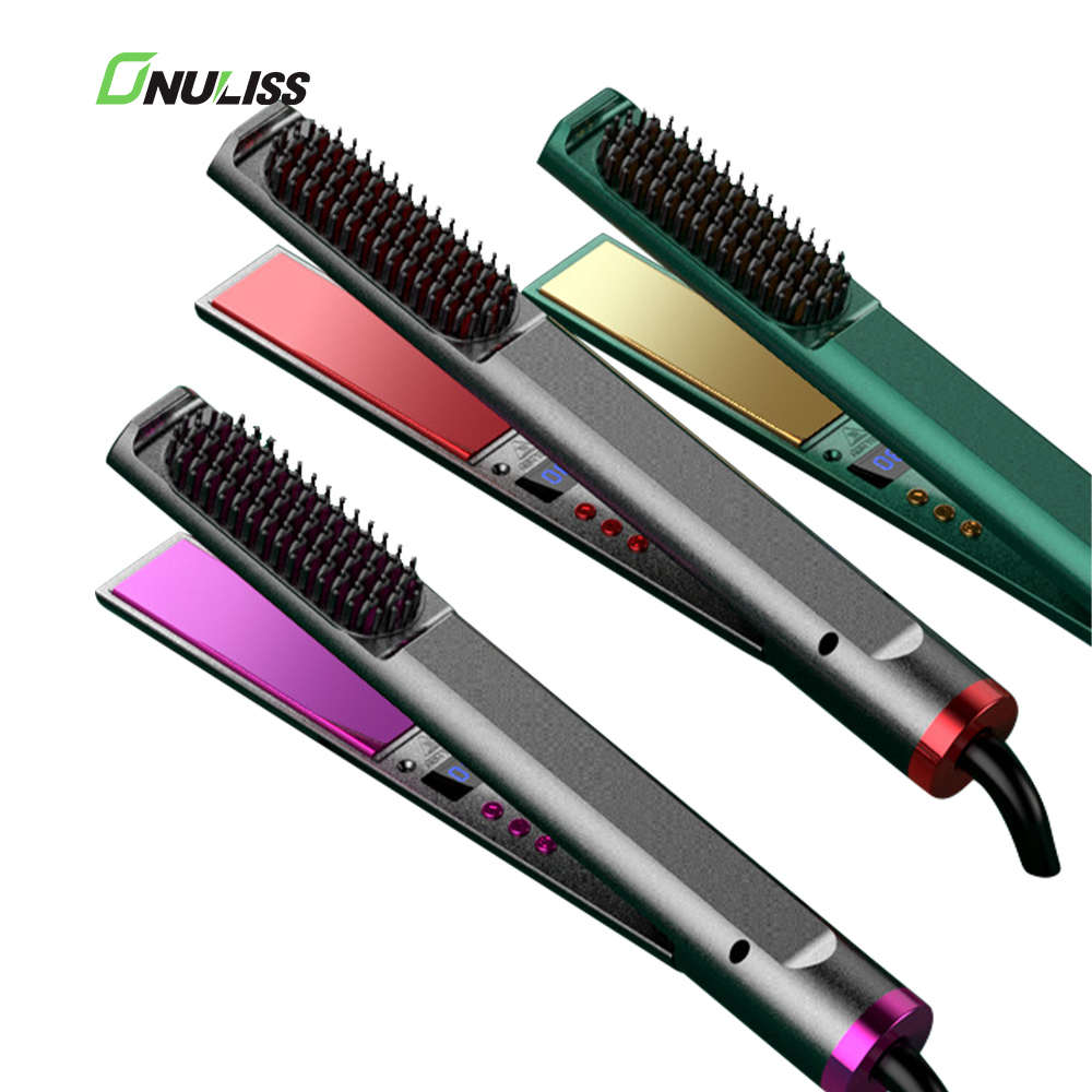 Nhãn Hiệu Riêng Flat Irons Bán Buôn Tùy Chỉnh Tóc Ép Tóc Khá Kim Loại 480 Titan Tóc Crimper Flat Sắt