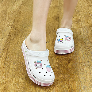 Candy Color Crocs <b>Clogs</b> EVA Sole Soft Comfort Outdoor Beach Shoes 35-40 Women's Mules - Product Image 3