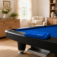 Tissu de remplacement pour table de billard, bleu royal, pré-découpé, bandes de coussin à coupe droite