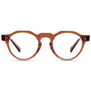 El nuevo marco de acetato de diseño irregular, gafas redondas multicolores opcionales con óptica para Miopía - Product Image 6