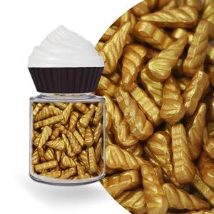 Sprinkles dorées <span class=keywords><strong>en</strong></span> forme de licorne <span class=keywords><strong>en</strong></span> gros, bonbons pressés, <span class=keywords><strong>d</strong></span>écoration de gâteaux, sprinkles comestibles pour pâtisserie - Product Image 1