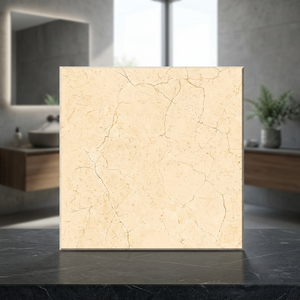 กระเบื้องพอร์ซเลนเคลือบเงา Marfil Bianco ขนาด 600x600 มม. ลายหินอ่อนสีขาว สำหรับปูพื้นภายในสไตล์ร่วมสมัย - Product Image 3