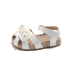 Sandales Princesse à Bout Fermé pour Enfants avec Velcro, Nouveau Style Été 2026, Nœud Mignon, Chaussures de <span class=keywords><strong>Marche</strong></span> pour Petites Filles et Bébés avec Semelle Souple en TPR - Product Image 5