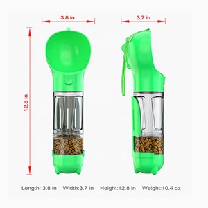 Dispensador portátil multifunción de agua reciclada <span class=keywords><strong>para</strong></span> mascotas, botella de comida, cuenco <span class=keywords><strong>para</strong></span> cachorro, <span class=keywords><strong>bebedero</strong></span> inteligente, alimentador de rompecabezas con bolsa de caca - Product Image 5