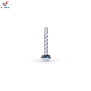 High Stiffness Dacromet Coated Screws 600 400hv Steel Hex Type Corrosion Resistant <b>Fasteners</b> - Product Image 2