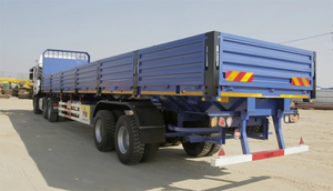Semi-remorque à plateau basculant en acier à 3 essieux de 13,6 m avec plateau en acier diamanté et train de roulement JOST pour le marché russe/kazakh, capacité de charge de 40 à 60 tonnes - Product Image 4