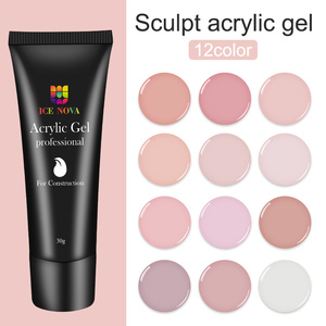 ICE NOVA Sculpt Acrylic Gel, Gel Acrílico Constructor de <span class=keywords><strong>Uñas</strong></span>, Gel de Cristal, Removible <span class=keywords><strong>con</strong></span> UV, Gel de Extensión para Manicura - Product Image 3