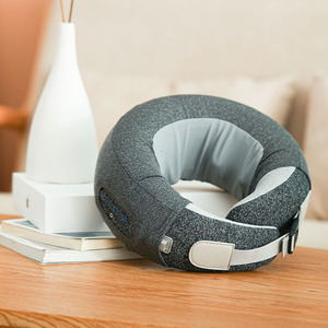 Masajeador de cuello almohada alivio del dolor Oficina Coche portátil viaje amasado <span class=keywords><strong>Shiatsu</strong></span> anillo en U en forma de Usb carga cuello almohada masajeador - Product Image 2