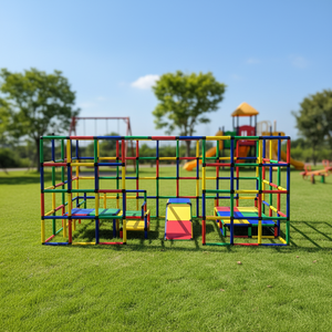 Aire <span class=keywords><strong>de</strong></span> jeux intérieure moderne pour tout-petits, mini-structure avec toboggan, canapé et <span class=keywords><strong>table</strong></span>, capacité inférieure à 100 kg - Product Image 2