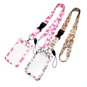 新しいポリエステル熱伝達ストラップカードスリーブ証明書キー携帯電話ストラップ付きABS 50カスタマイズされたMEGA CN;GUA - Product Image 3