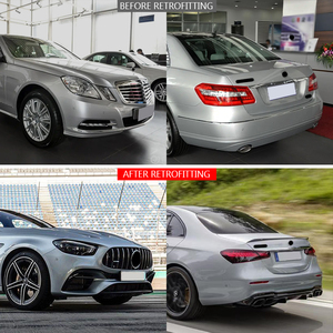 Không phá hủy Xe sửa đổi cản trước cản sau cho Mercedes Benz 2009-2016 <span class=keywords><strong>W212</strong></span> nâng cấp 2022 W213 <span class=keywords><strong>AMG</strong></span> xe <span class=keywords><strong>BodyKit</strong></span> - Product Image 2