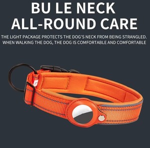 Collier pour chien et chat en nylon avec bande réfléchissante, anti-perte, pour chiens de taille moyenne et grande, avec GPS Tracker Airtag, coloré - Product Image 6