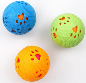 Özel güvenli ve toksik olmayan toptan doğal kauçuk Molar interaktif köpek yüz lastik top köpek çiğneme oyuncakları - Product Image 5