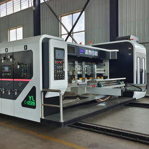 Machine automatique de fabrication de boîtes en carton ondulé avec impression 5 couleurs, découpe rotative et rainurage Czyl-c - Product Image 3