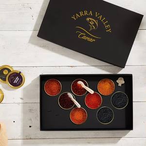 Caja de embalaje con logotipo personalizado, cuchara de pescado volador de salmón <span class=keywords><strong>ruso</strong></span>, Caviare de perlas, tapa superior, paquete de papel de regalo de <span class=keywords><strong>Caviar</strong></span> - Product Image 3