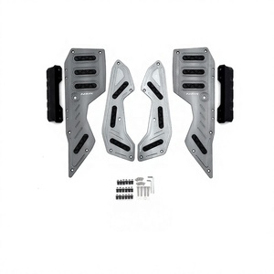Ensemble de repose-pieds de moto en aluminium CNC bleu, pédales antidérapantes avec poignée en caoutchouc pour NMAX155 - Product Image 4