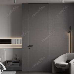 Portes à panneaux invisibles européennes sans cadre, système <span class=keywords><strong>de</strong></span> cadre <span class=keywords><strong>de</strong></span> <span class=keywords><strong>porte</strong></span> rapide en MDF, ensemble <span class=keywords><strong>de</strong></span> profilés en bois et aluminium pour intérieur, <span class=keywords><strong>porte</strong></span> rapide dissimulée - Product Image 4