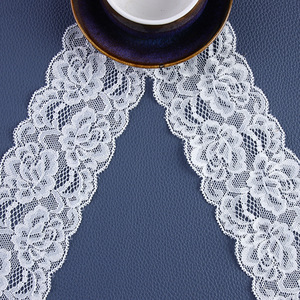 Cổ Nylon Đàn Hồi Đôi Sóng Cạnh Ren Thời Trang Của Phụ Nữ Phụ Kiện May Mặc Cho Đồ Lót Áo Ngực Hemline Trắng Ren Trim - Product Image 4