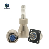 Connecteur électrique circulaire HengYu série YL YL11H20S1007TJ, prise et fiche aviation automobile en alliage d'aluminium vert olive