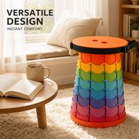 Tabouret pliant télescopique, siège rétractable pour le camping, la pêche, le barbecue, les pique-niques, les voyages et les activités de plein air