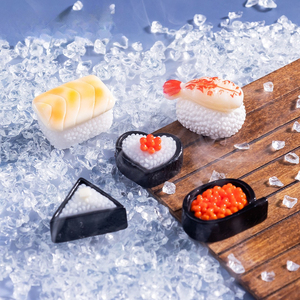 Micro-paisaje Creativo, Juguete <span class=keywords><strong>de</strong></span> <span class=keywords><strong>Comida</strong></span> Artificial, Sushi Estilo Japonés, Decoraciones, Accesorios <span class=keywords><strong>para</strong></span> Bolsas Sorpresa, Miniaturas, Pequeños Adornos - Product Image 4