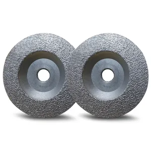 150x22.23mm 30#/40# Curved Edge Angle Grinder Grinding Disc Vacuum Brazed Diamond Grinding Wheel For Gray Cast Iron