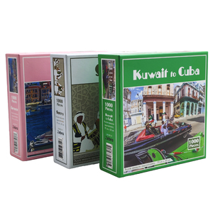 Prix usine personnalisé ville paysage animal conception enfants <span class=keywords><strong>puzzle</strong></span> portable 1000 <span class=keywords><strong>pièces</strong></span> boîte de jeu pour adultes enfants - Product Image 1