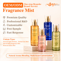 Brume parfumée OEM ODM personnalisée, spray corporel, parfum pour cheveux, corps, pièce, tissu, parfum naturel