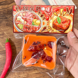 Juguete de Extrusión con Forma de Base de Hot Pot, Material TPR, Bola Blanda para Apretar, para Aliviar la Ansiedad y la Descompresión, con Función de Subida Lenta - Product Image 5