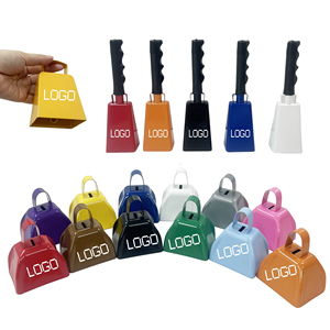 Campana de Metal Grande Artesanal con Asa, Campana de Vaca de 3 Pulgadas, Ideal para Eventos Deportivos, Fiestas Escolares, ¡Gran Venta! - Product Image 1