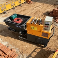 Machines à projeter du mortier efficaces avec mélangeur 220V pour un mélange uniforme pour le plâtrage de grandes surfaces