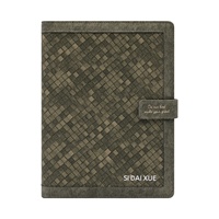 Carnet de planification A4 en cuir PU de qualité supérieure avec reliure à anneaux, impression personnalisée, pages rechargeables et fermoir magnétique