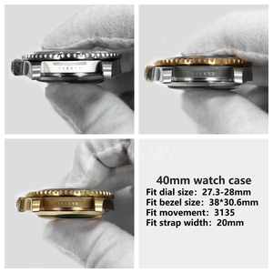 Kit de <span class=keywords><strong>Caja</strong></span> para <span class=keywords><strong>Reloj</strong></span> Compatible con Movimientos 3135 y 3235, Acero 904L, Modelos 116610, 116613, 126610, 126613, <span class=keywords><strong>Caja</strong></span> SUB - Product Image 6