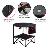 Table de camping portable légère, design moderne, en fer, pliable, pour la plage, durable, en aluminium, pour les pique-niques, l'école