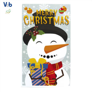 Collection de Noël personnalisée Scents Seasons, carte de vœux individuelle 3D pliable avec bonhomme de neige, Père Noël, cerf, montagne blanche - Product Image 3