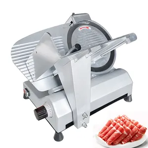ماكينة تقطيع اللحوم, ماكينة تقطيع اللحم مطلية بالكروم ماكينة تقطيع اللحوم الكهربائية Deli اللحوم الجبن الغذاء لحم الخنزير آلة تجارية/مفرمة اللحم