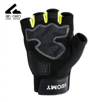 Gants de moto sans doigts coupe-vent Accessoires de sports motorisés unisexes Été Noir pour le ski