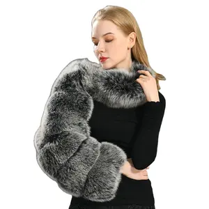 Abrigo de piel de mapache para mujer, chaqueta de piel sintética de moda, chaleco de zorro, abrigo de piel auténtica de una manga, nuevo diseño