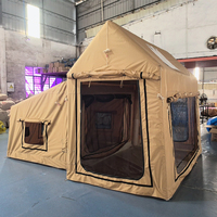 Abri extérieur portable à montage rapide pour 4 à 6 personnes, tente de camping gonflable imperméable pour la randonnée et le camping en famille