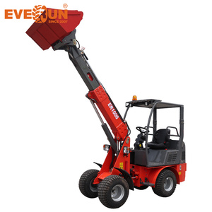 EVERUN New Arrivals Compact ER1000 Multi Function <strong>Small</strong> Mini Telescopic <strong>Loader</strong> With Front <strong>Wheel</strong> Steering - Product Image 3