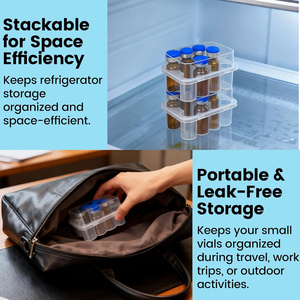 Wholesale 3ml 5ml 7ml 10ml PP Plastic <b>Storage</b> Vial Peptide <b>Box</b> Transparent Freeze-Dried Vaccine Packaging for Glass Jars <b>Storage</b> - Product Image 5