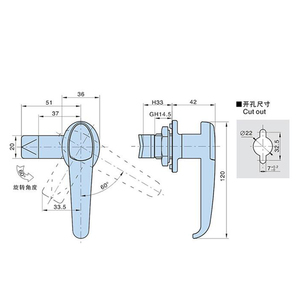 Cửa Thép Không Gỉ Có Thể Điều Chỉnh Trang Chủ Tay Cầm Hình Chữ <span class=keywords><strong>L</strong></span> Khóa Chốt - Product Image 6