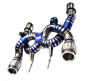 RVE Unleash the <span class=keywords><strong>Beast</strong></span> Transform McLaren 720S 4.0T V8 Titanium Exhaust Axleback Muffler No Valves Exhaust X-pipe Straight Pipe - Product Image 3