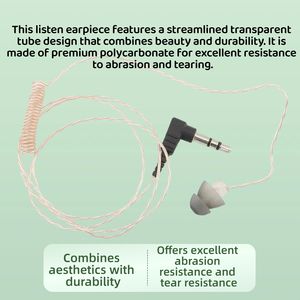 दूरस्थ स्पीकर माइक्रोफोन के लिए TAC-SKY सामरिक संचार 3.5 मिमी प्लग मिनी निगरानी पुलिस इयरपीस - Product Image 6