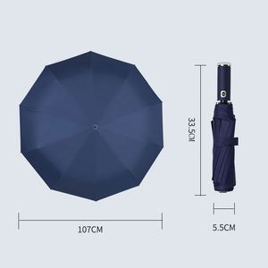 Parapluie manuel pour voiture, pare-soleil inversé, double usage, lampe torche LED, parapluie d'affaires, plastique minimaliste, cadeau publicitaire - Product Image 5