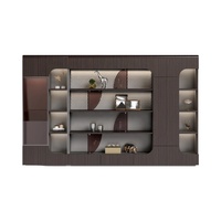 Bureau de direction d'angle en bois massif moderne de luxe, table de direction élégante et durable, mobilier commercial, rangement modulaire