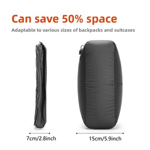 Bolsa de Almacenamiento al Vacío de TPU, Impermeable, Portátil, para Acampar al Aire Libre, Organizador de Equipaje con Bomba de Aire Integrada - Product Image 3